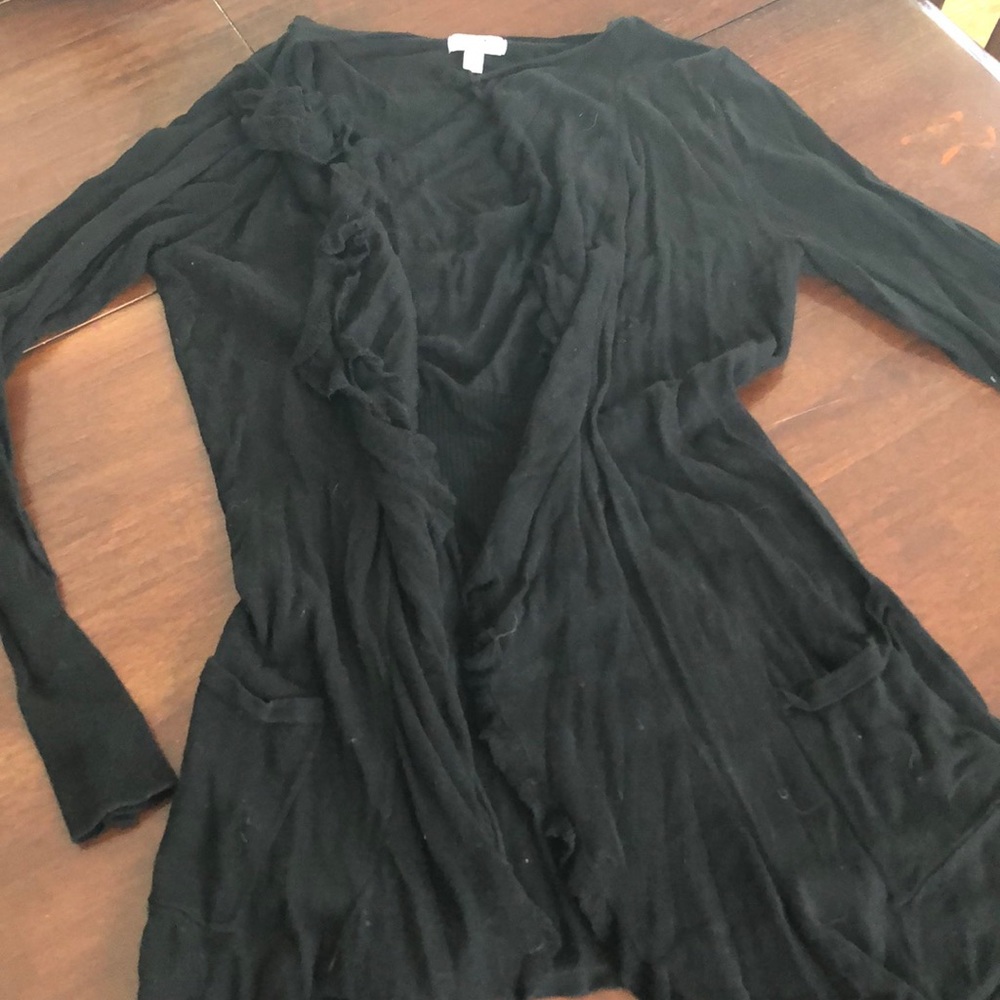 Black cardigan